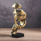 Sculpture "Le Silence est d'Or"